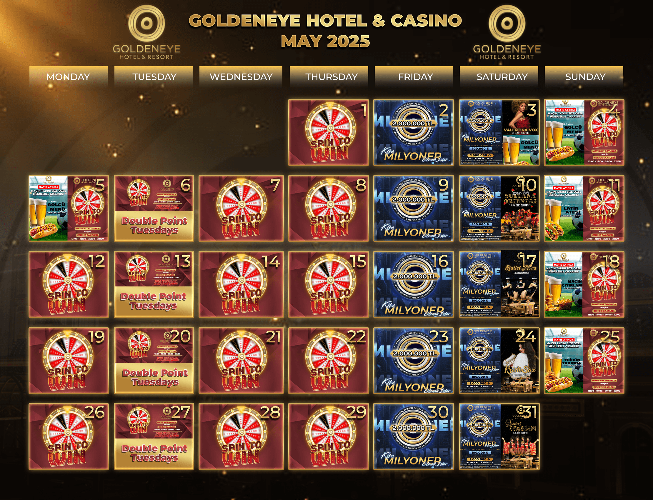 Promotion Calendar for May
